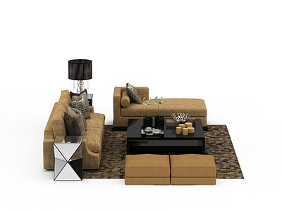 组合沙发模型3d模型