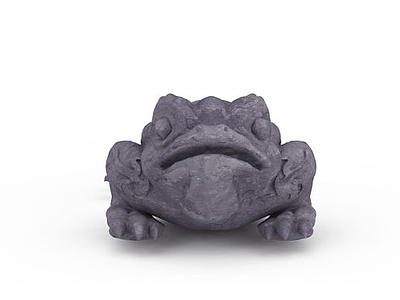 青蛙雕像模型3d模型