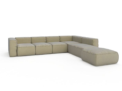 3d现代客厅组合沙发模型