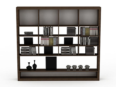 客厅书柜模型3d模型