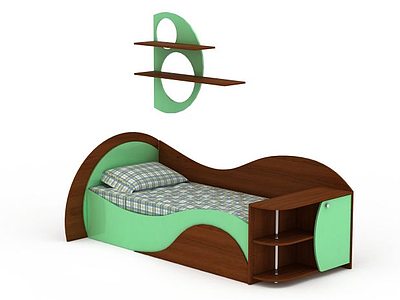 创意儿童床模型3d模型