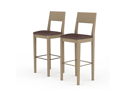 餐厅休闲椅子模型3d模型