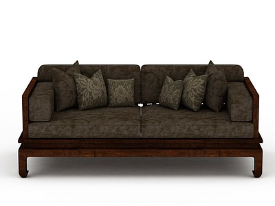3d现代简约双人沙发模型