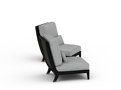 3d简约风格休闲椅子免费模型