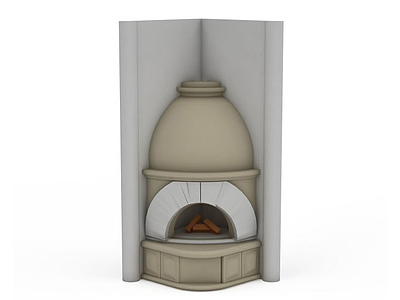 3d罗马风格壁炉免费模型