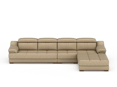 现代长沙发模型3d模型