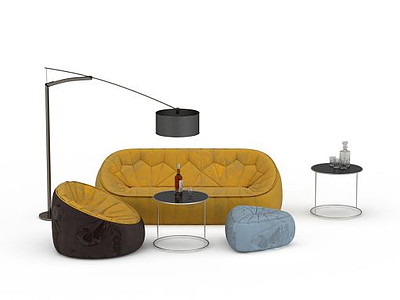 室内休闲沙发模型3d模型