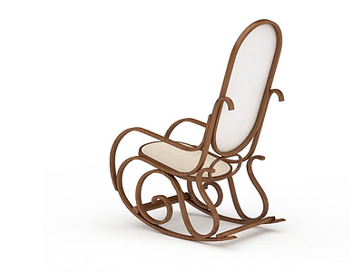 3d现代扶手摇椅模型
