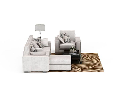 3d现代休闲沙发免费模型