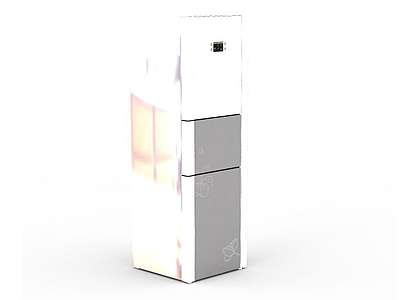 3d三门式冰箱免费模型