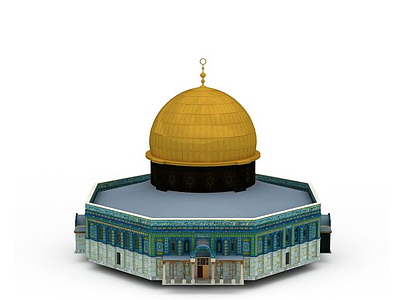 知名建筑清真寺模型3d模型