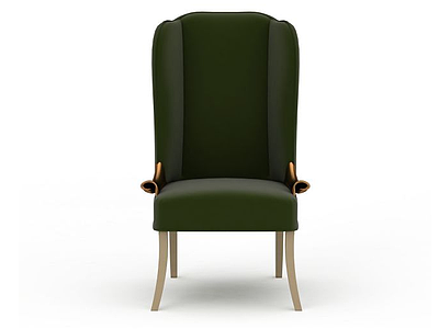 高档绿色休闲椅模型3d模型