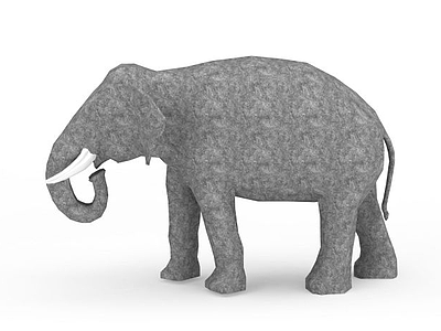 大象雕塑模型