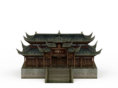 3d古代建筑楼阁模型