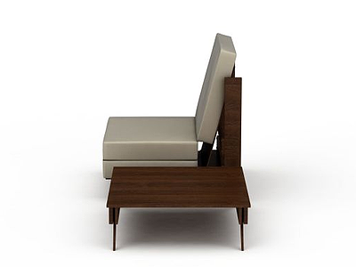 3d休闲沙发桌椅模型