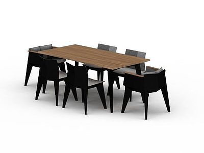 3d餐桌椅子模型