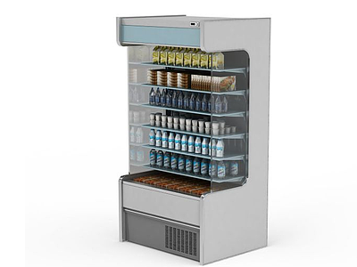 3d超市冷藏柜模型
