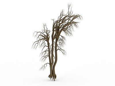 3d干枯树干模型