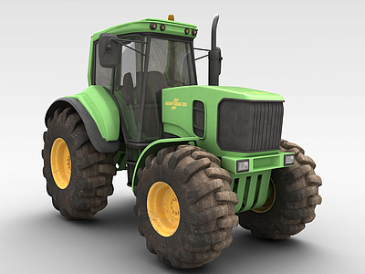 3d农用拖拉机模型