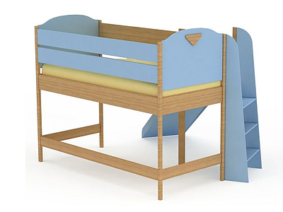 3d地中海风格童床免费模型
