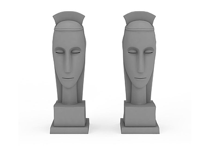 3d装饰雕塑免费模型