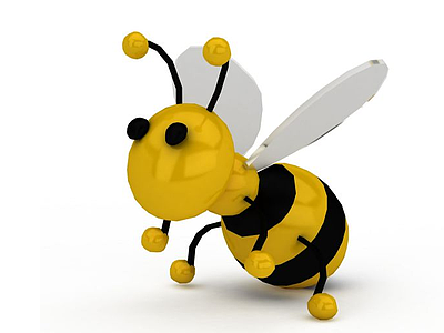 3d<font class='myIsRed'>儿童玩具</font>蜜蜂免费模型