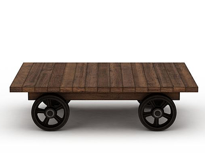 3d木板车免费模型