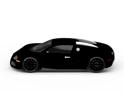 3d黑色汽车免费模型