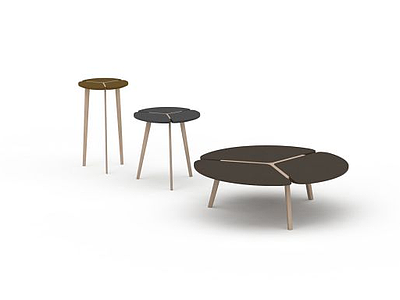 圆形休闲桌子模型3d模型