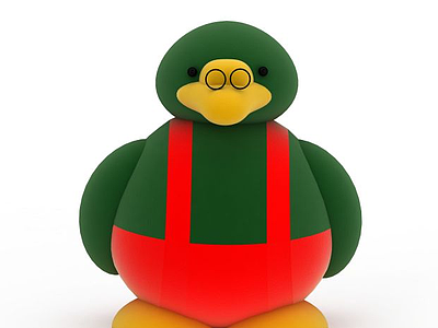玩具企鹅模型