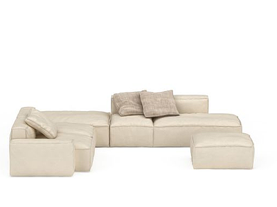 3d现代风格客厅沙发免费模型