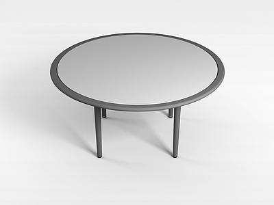 圆形餐桌模型3d模型