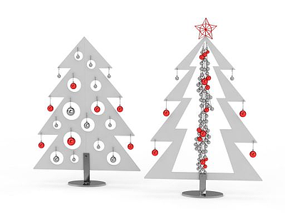 3d抽象的<font class='myIsRed'>圣诞</font>树模型