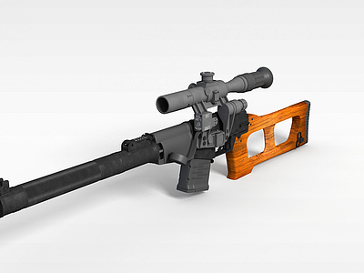 AK-47步枪模型3d模型