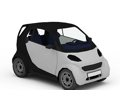 小电跑车模型3d模型