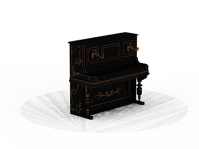 钢琴桌模型3d模型