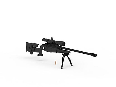 突击步枪模型3d模型