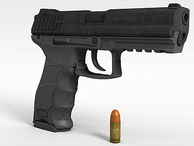 M1911手枪模型3d模型