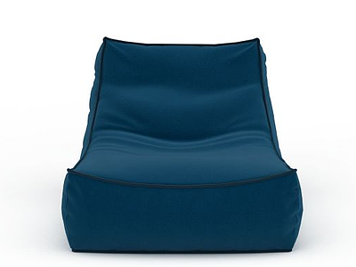 3d布艺休闲躺椅模型