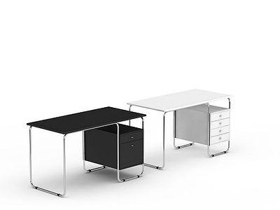 办公室桌子模型3d模型