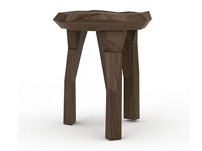 3d创意三腿凳子免费模型