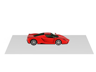 红色跑车模型