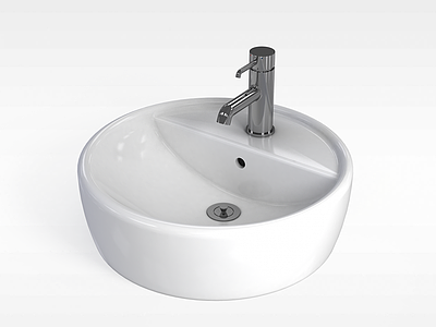 3d卫生间洗手池模型