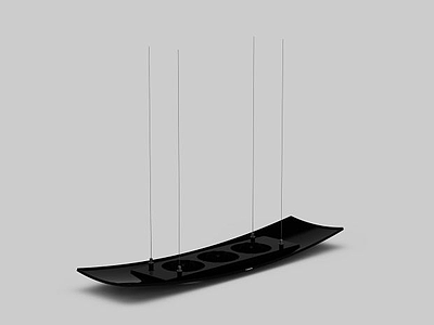 黑色创意吊灯模型3d模型