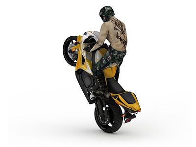 3d摩托车免费模型