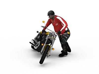 3d游戏摩托车模型