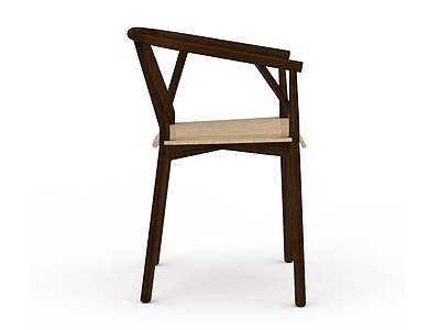 3d客厅实木椅子模型