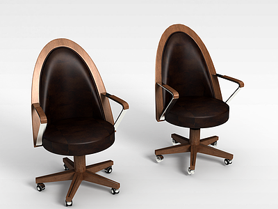 办公室转椅模型3d模型