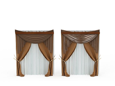 会议室窗帘模型3d模型