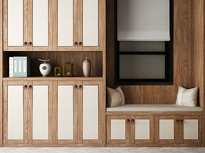 现代家居组合装饰柜模型